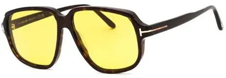 Tom Ford FT1024/S 52E Tortoise Shell Sunglasses - Brown / Tortoise frame, Yellow lens
