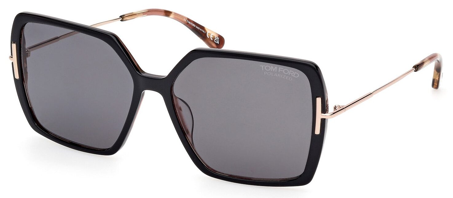 Tom Ford FT1039/S 05D Gold Sunglasses - Gold frame, Black lens