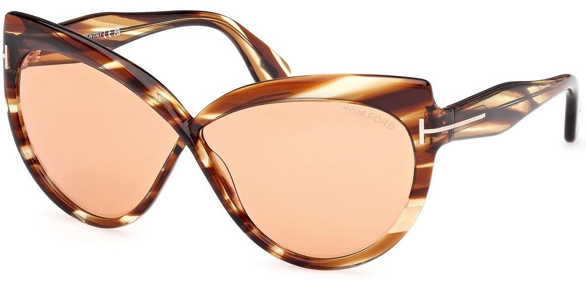 Tom Ford FT1196/S 53E Tortoise Shell Sunglasses - Brown / Tortoise frame, Brown lens