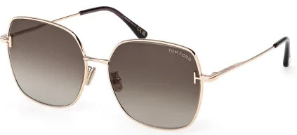 Tom Ford FT1250-K/S 28A Gold Sunglasses - Gold frame, Brown lens