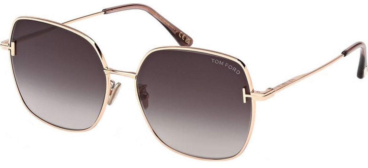 Tom Ford FT1250-K/S 28F Gold Sunglasses - Gold frame, Brown lens