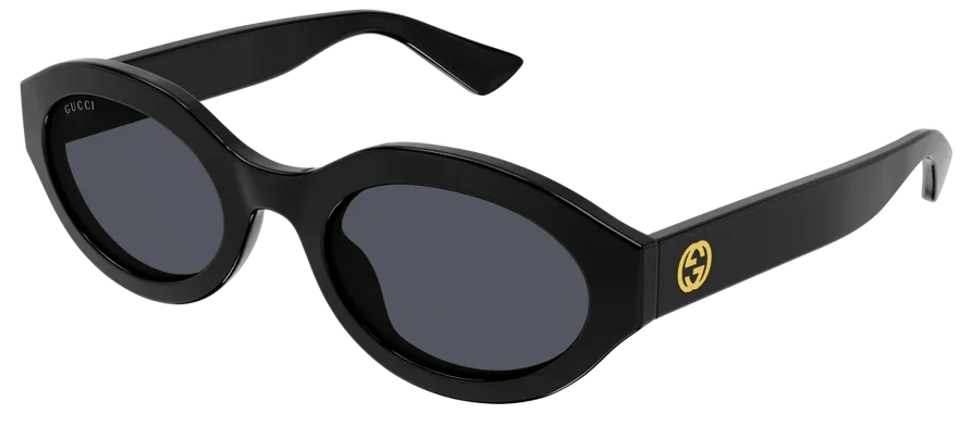 Gucci GG1579S 001 Black Sunglasses - Black frame, Black Lens