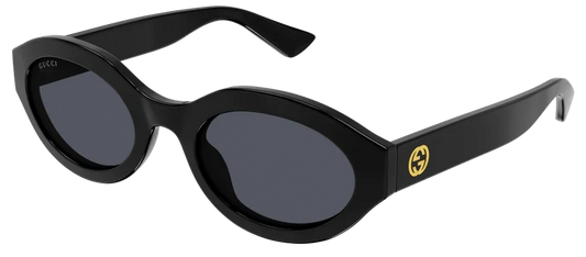 Gucci GG1579S 001 Black Sunglasses - Black frame, Black Lens