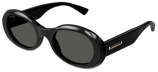 Gucci GG1587S 001 Black Sunglasses - Black frame, Grey Lens