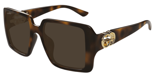 Gucci GG1692S 002 Havana Sunglasses - Brown / Tortoise frame, Brown Lens