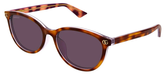 Gucci GG1818SK 004 Havana Sunglasses - Brown / Tortoise frame, Violet Lens