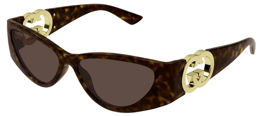 Gucci GG1824S 002 Havana Sunglasses - Brown / Tortoise frame, Brown Lens