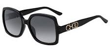 Jimmy Choo SAMMI/G/S 807 BLACK Sunglasses - Black frame, Black Lens