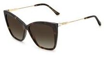 Jimmy Choo SEBA/S 086 HAVANA Sunglasses - Brown / Tortoise frame, Brown Lens