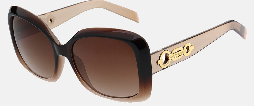 Karen Millen KM5053 182 Brown Sunglasses - Brown / Tortoise frame, Brown lens