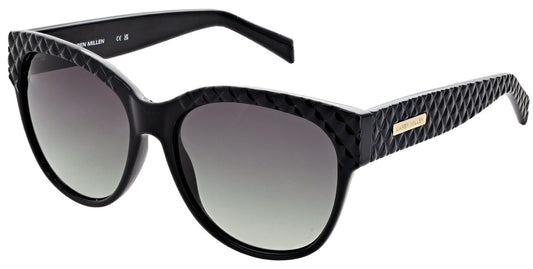 Karen Millen KM5058 001 Black Sunglasses - Black frame, Brown lens