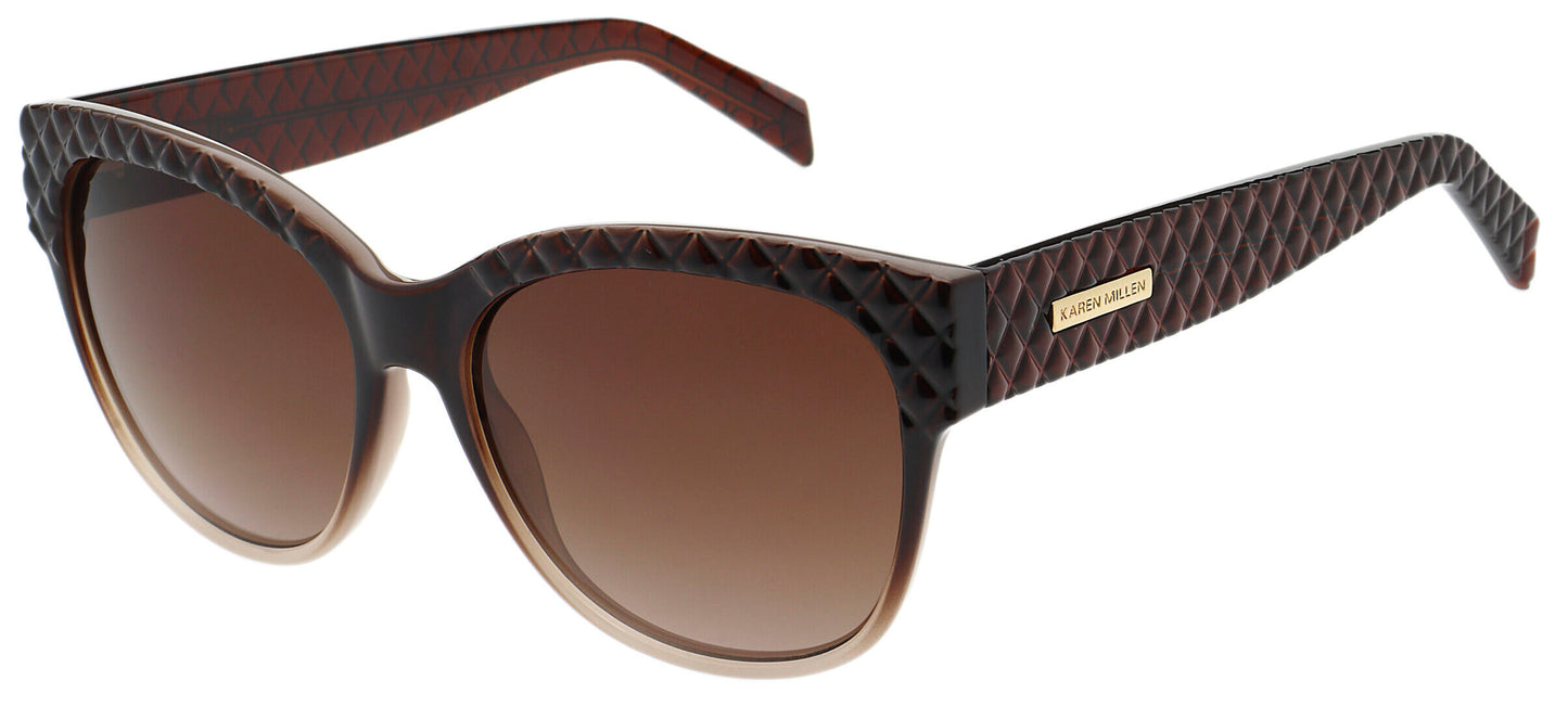 Karen Millen KM5058 182 Brown Sunglasses - Brown / Tortoise frame, Brown lens