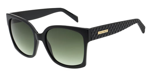 Karen Millen KM5059 001 Black Sunglasses - Black frame, Green lens