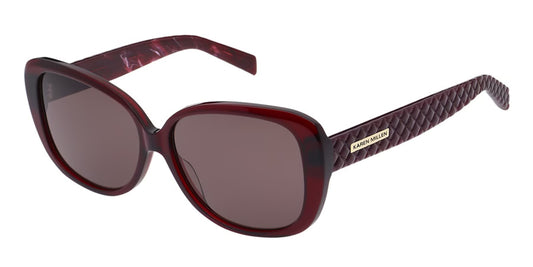 Karen Millen KM5060 249 Transparent Red Sunglasses - Red / Burgundy frame, Brown lens