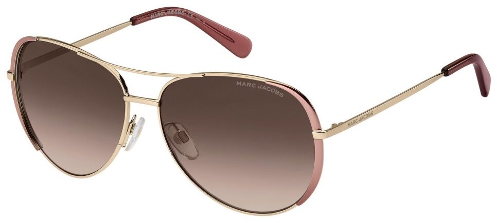 Marc Jacobs MARC 686/S NOA Gold Sunglasses - Gold frame, Brown lens