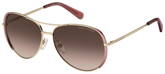 Marc Jacobs MARC 686/S NOA Gold Sunglasses - Gold frame, Brown lens