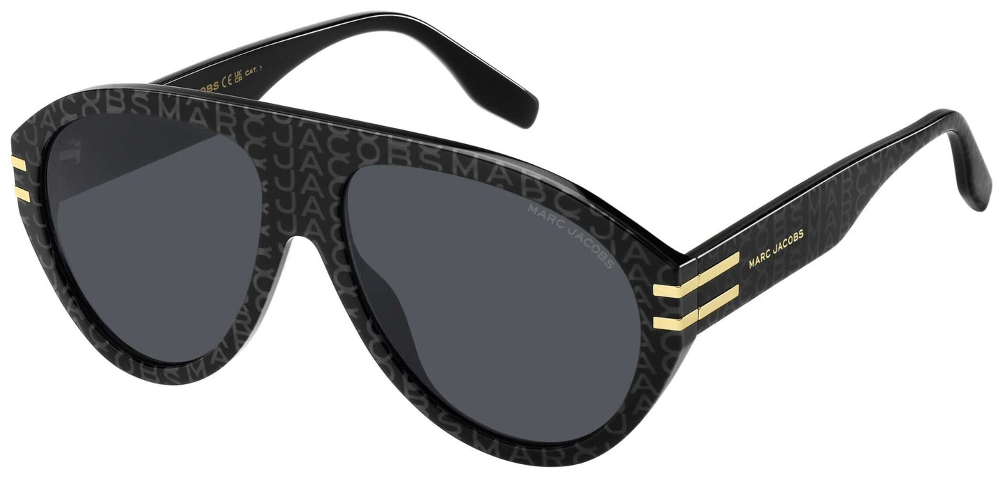 Marc Jacobs MARC 747/S 03L Black Sunglasses - Black frame, Black lens