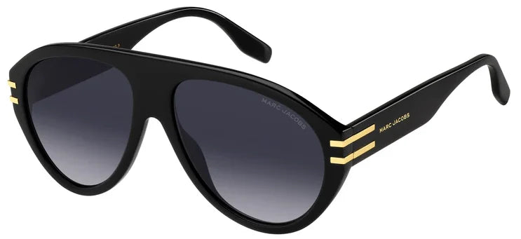 Marc Jacobs MARC 747/S 807 Black Sunglasses - Black frame, Black lens