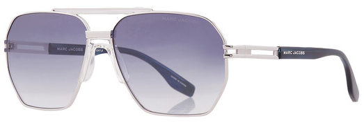 Marc Jacobs MARC 748/S DOH Silver Sunglasses - Silver / Gunmetal frame, Purple lens