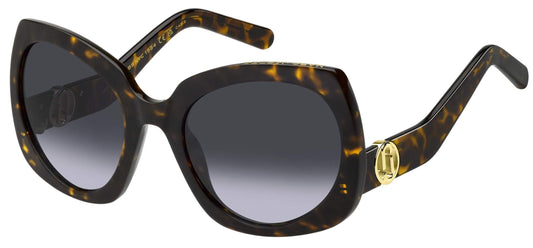 Marc Jacobs MARC 808/S 086 Tortoise Shell Sunglasses - Brown / Tortoise frame, Grey lens