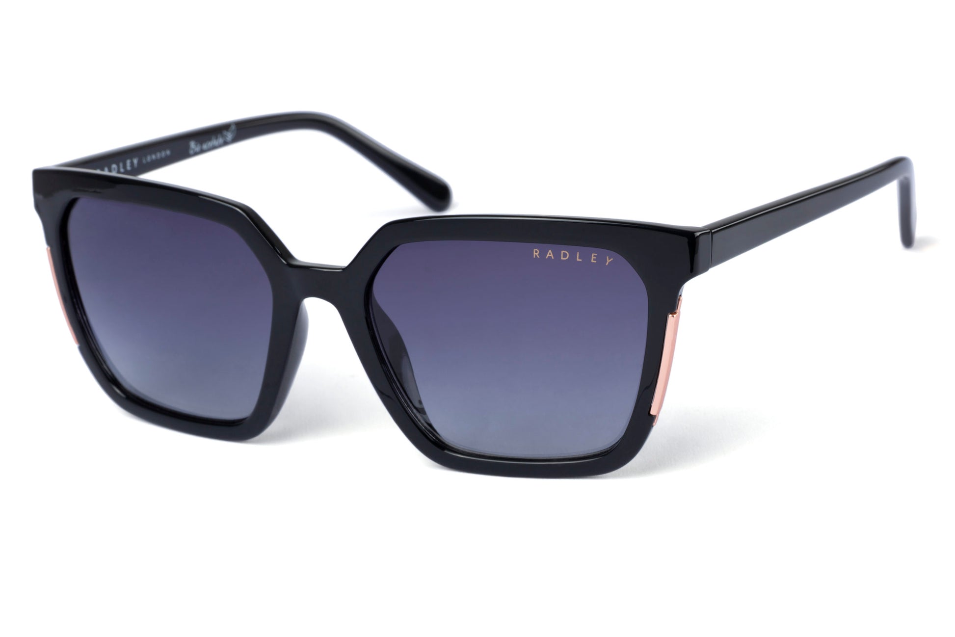 Radley 6506 104A Black Sunglasses - Black frame, Smoke Grey lens