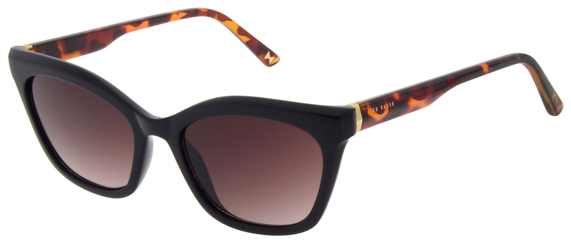 Ted Baker TB1639 001 Black Sunglasses - Black frame, Gradient Brown Lens