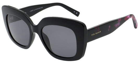 Ted Baker TB1675 011 Black Sunglasses - Black frame, Grey Lens