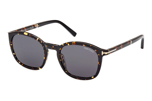 Tom Ford FT1020/S 52A Dark Havana Sunglasses - Brown / Tortoise frame, Grey lens