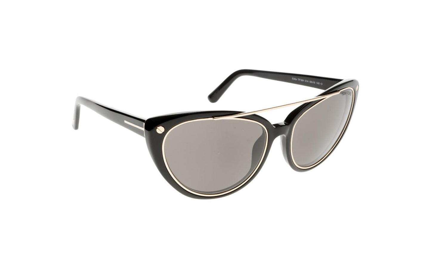 Tom Ford FT0384/S 01A Black Sunglasses - Black frame, Grey lens