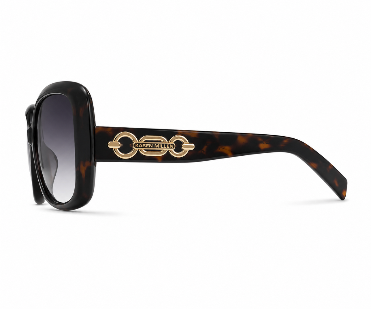 Karen Millen KM5053 103 57 Brown Havana Sunglasses