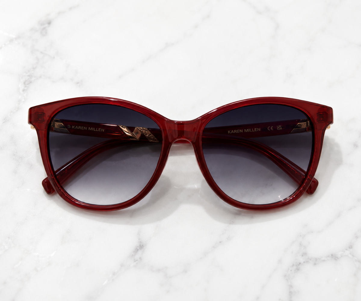 Karen Millen KM5057 200 Milky Wine Sunglasses