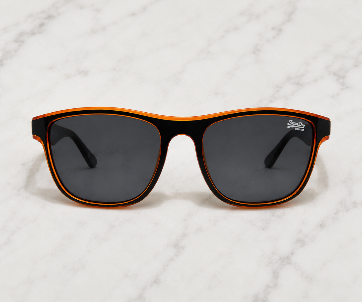 Superdry SDS-ROCKSTEP-104 Black Orange Sunglasses