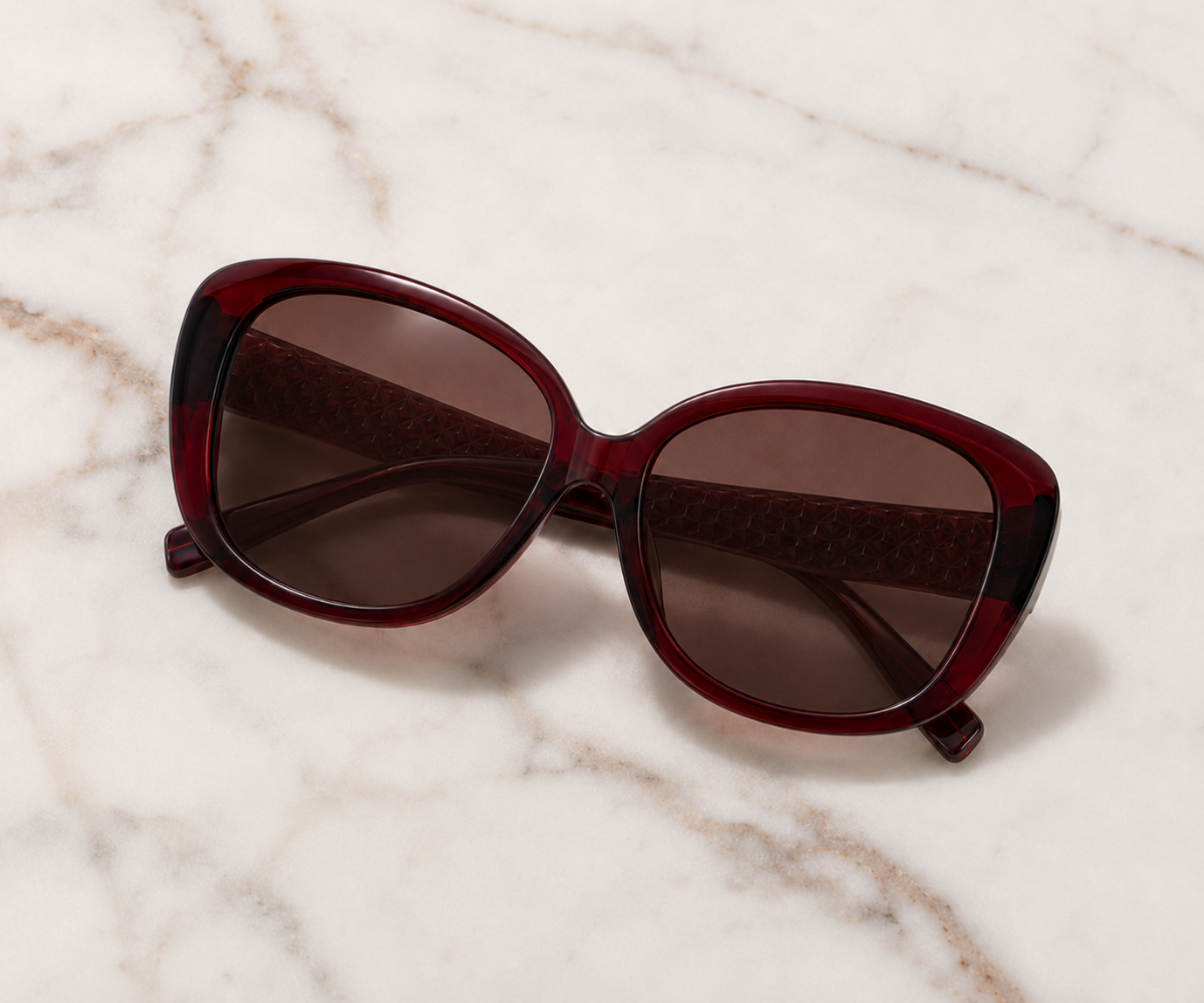 Karen Millen KM5060 249 Transparent Red Sunglasses