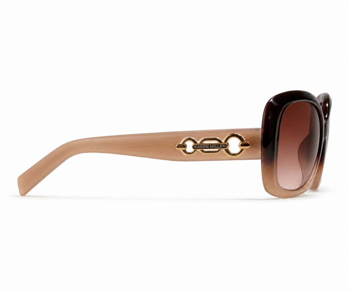 Karen Millen KM5053 182 Brown Sunglasses