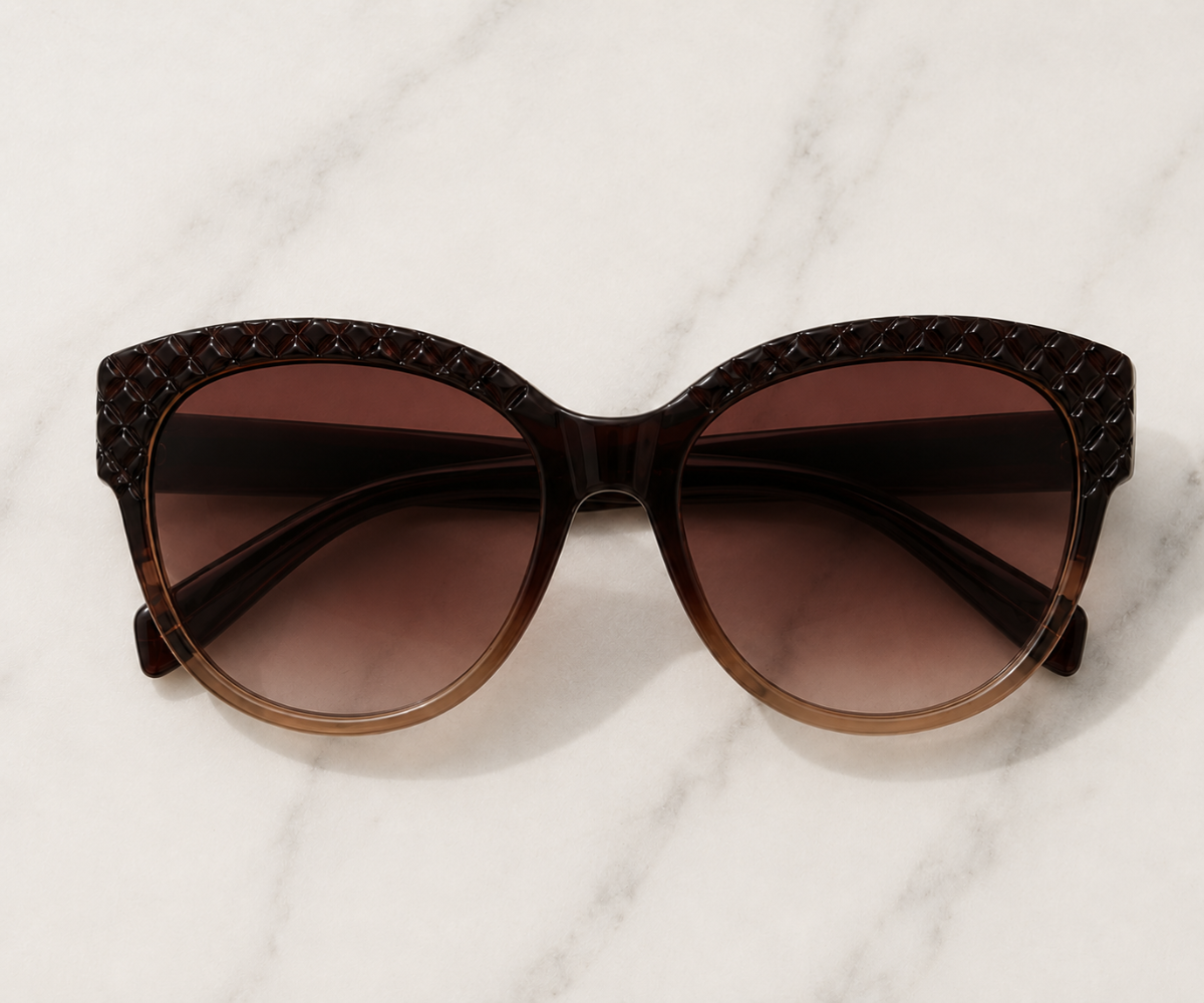 Karen Millen KM5058 182 Brown Sunglasses
