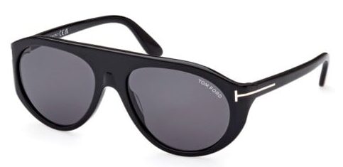 Tom Ford FT1001/S 01A Black Sunglasses - Black frame, Grey lens