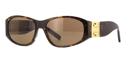 Givenchy GV40054I 5852E Havana Sunglasses - Brown / Tortoise frame, Brown lens
