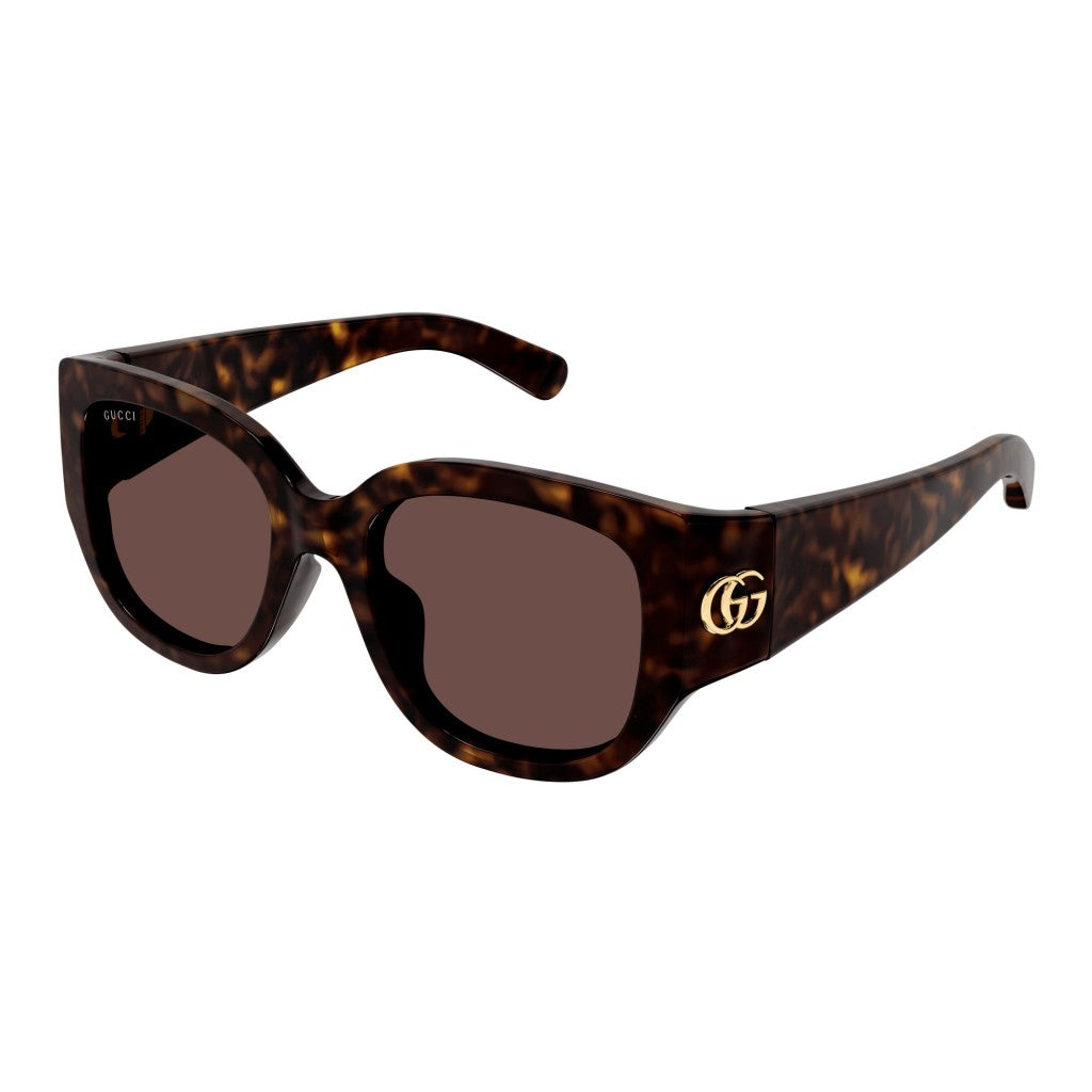 Gucci GG1599SA 002 Havana Sunglasses - Brown / Tortoise frame, Brown lens