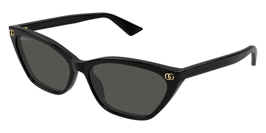 Gucci GG1815S 001 Black Sunglasses - Black frame, Grey lens