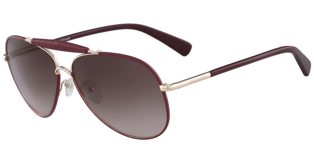 Longchamp LO100SL (772) ROSE GOLD/BURGUNDY Sunglasses