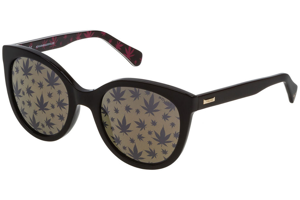 Police SPL408E 6XKL Brown Sunglasses - Brown / Tortoise frame, Gold lens