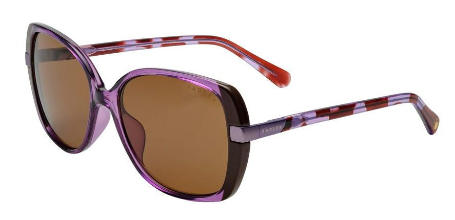 Radley Morwenna 161 Transparent Purple Sunglasses - Purple frame, Brown lens