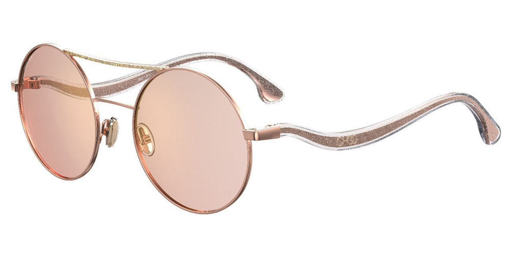 Jimmy Choo MAELLE/S DDB GOLD Gold Copper Sunglasses - Bronze / Copper frame, Gold Mirror lens