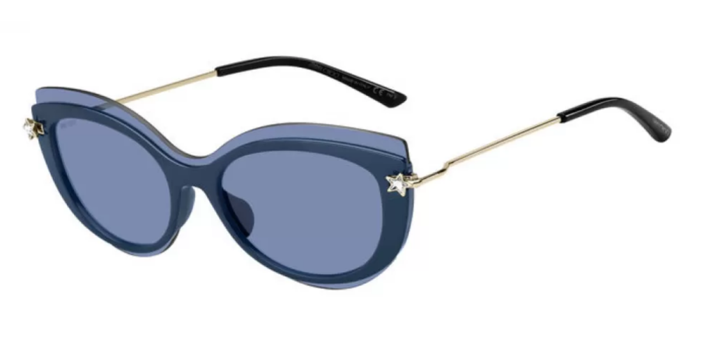 Jimmy Choo CLEA/G/S PJP BLUE Sunglasses - Blue frame, Blue lens