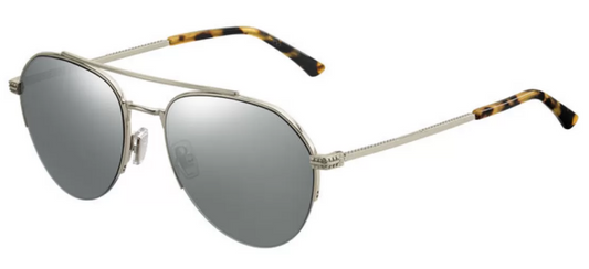 Jimmy Choo ILYA/S 3YG LIGHT GOLD Sunglasses - Gold frame, Silver Mirror lens