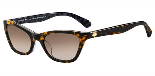 Kate Spade JOHNETA/S 0086 Tortoise Sunglasses - Brown / Tortoise frame, Brown lens