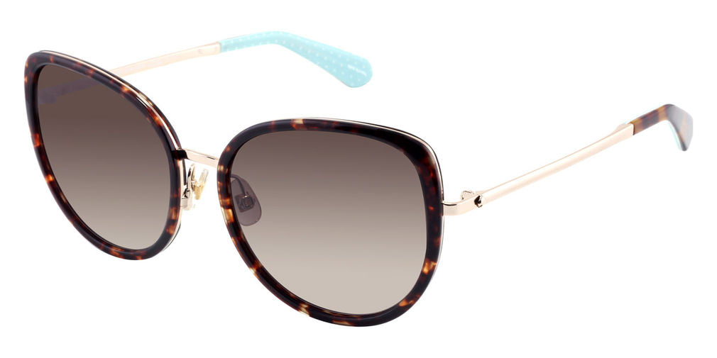 Kate Spade JENSEN/G/S 0086 Tortoise Sunglasses - Brown / Tortoise frame, Brown lens