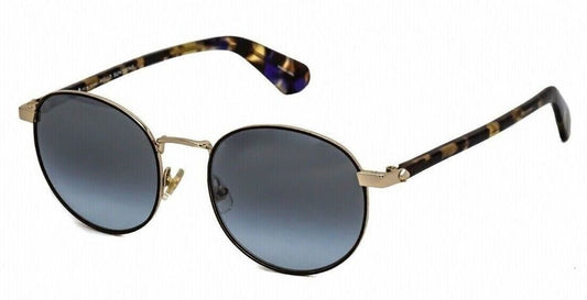 Kate Spade ADELAIS/S 0WR9 Black Gold Sunglasses - Gold frame, Grey lens