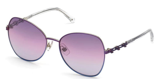 Swarovski SK0290/S 83Z Violet Silver Sunglasses - Purple frame, Purple lens