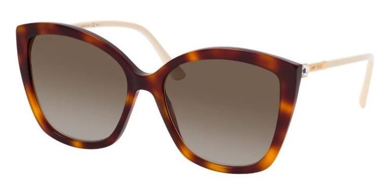 Jimmy Choo NAT/S 086 HAVANA Sunglasses - Brown / Tortoise frame, Brown Gradient lens